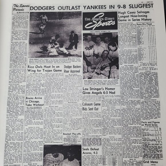 Los Angeles Dodgers History Book Presented To Dave MacMillan By Los Angeles Time - Picture 10 of 16